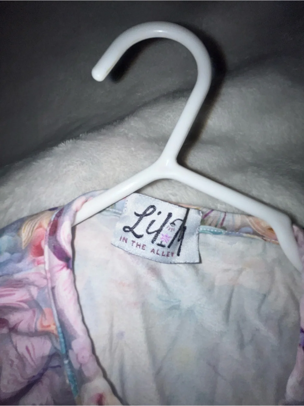 Lily in the alley Pastel Butterfly & Floral Footie One-Piece 12-18 months